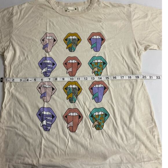 Surf T-Shirt Rolling Single Quiver Vintage Sand Size Large - Picture 2 of 4